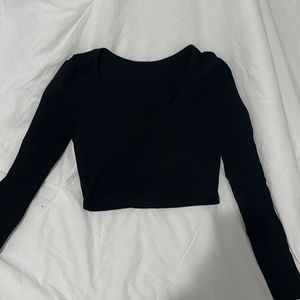 Black crop top